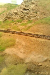 IN THE SAME LOCATION AS THE PRVIOUS PICTURE, VARIOUS GRASS AND WILDLAND EFFECTS ARE BEING ADDED